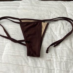 Brown fashion nova bikini bottom ( unused)